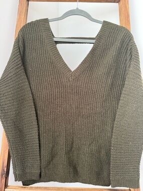 Open back sweater